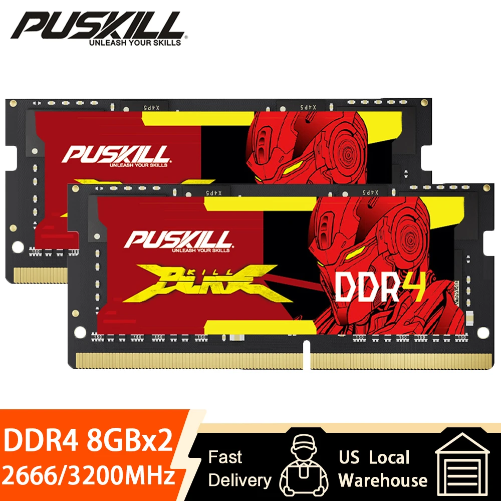 PUSKILL DDR4 Notebook Memoria RAM 8GB 3200MHz 2666MHz 1.2V 260pin Sodimm For Laptop Memory
PUSKILL DDR4 Notebook Memoria RAM 8GB 3200MHz 2666MHz 1.2V 260pin Sodimm For Laptop Memory