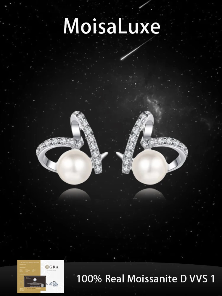 MoisaLuxe Official Store Moissanite Plata Sterling 925 Silver Pearl Heart Shape Earrings for Women Jewelry Hoops Piercing
MoisaLuxe Official Store Moissanite Plata Sterling 925 Silver Pearl Heart Shape Earrings for Women Jewelry Hoops Piercing