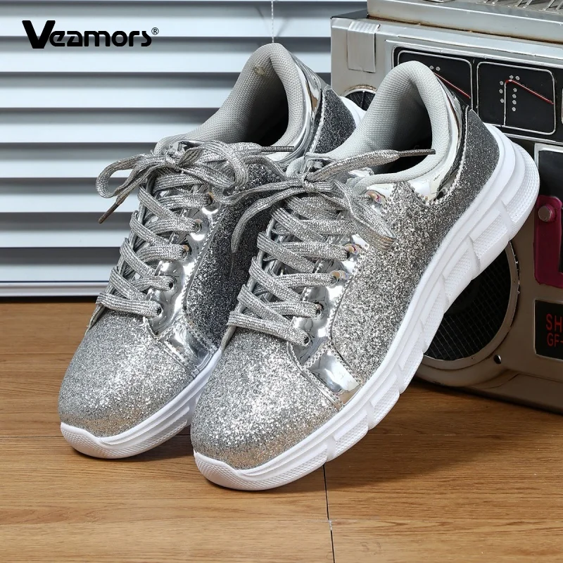 Women's Fashion Sequined Casual Shoes Lace-up Daily Walking Shoes Light Men Board Shoes Non-slip for Traveling Jogging Running
Women's Fashion Sequined Casual Shoes Lace-up Daily Walking Shoes Light Men Board Shoes Non-slip for Traveling Jogging Running