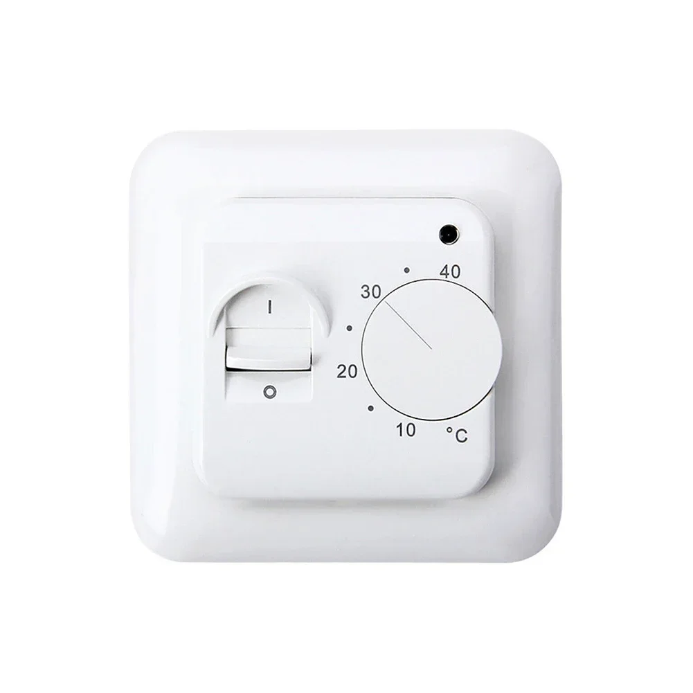 White Electric UnderFloor Heating Thermostat Control Switch with Temperature Control 16A Output and Floor Sensor
White Electric UnderFloor Heating Thermostat Control Switch with Temperature Control 16A Output and Floor Sensor
