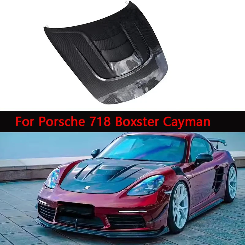 For Porsche 718 Boxster Cayman Carbon Fiber Hood Forged carbon Engine Cover Hood Car Headliner Hood Upgrade body kit
For Porsche 718 Boxster Cayman Carbon Fiber Hood Forged carbon Engine Cover Hood Car Headliner Hood Upgrade body kit