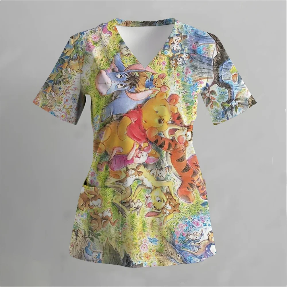Nurse Uniform Women's Winnie The Pooh Printed Short Sleeve Stitching Matte Work Clothes Medical Shirts Work Clothes Uniforms Med
Nurse Uniform Women's Winnie The Pooh Printed Short Sleeve Stitching Matte Work Clothes Medical Shirts Work Clothes Uniforms Med