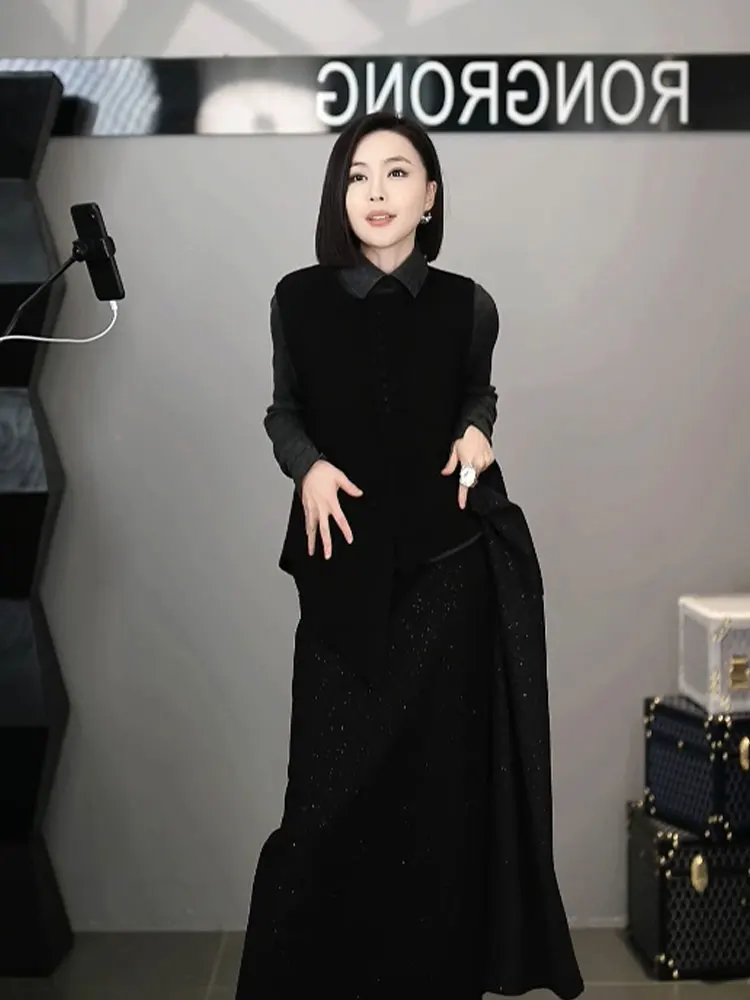 Вязаный жилет уникального дизайна Svel Beautiful Sli Winter New Sle Многослойный топ для поездок на работу Чистый цвет Другой материал 25-29...
Вязаный жилет уникального дизайна Svel Beautiful Sli Winter New Sle Многослойный топ для поездок на работу Чистый цвет Другой материал 25-29...