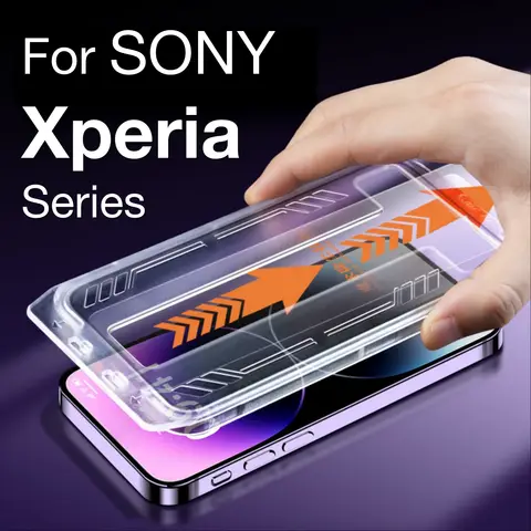 For SONY Xperia 1 VII  VI 5 10 IV V III 1V 1IV 5IV 10IV 5V Screen Protector Tempered Glass Protective Easy Auto-Dust Removal Kit