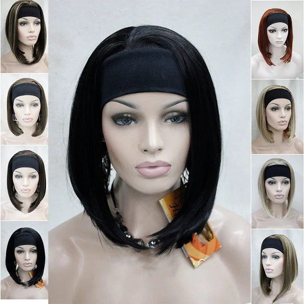 Women Short Straight Ladies Daily 3/4 Headband Half Wig Natural Hair Cosplay Wig
Women Short Straight Ladies Daily 3/4 Headband Half Wig Natural Hair Cosplay Wig