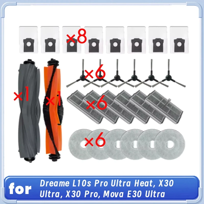 28 шт. для Dreame L10s Pro Ultra Heat/X30 Ultra/X30 Pro/Mova E30 Ultra робот-пылесос аксессуары для подметальных машин
28 шт. для Dreame L10s Pro Ultra Heat/X30 Ultra/X30 Pro/Mova E30 Ultra робот-пылесос аксессуары для подметальных машин