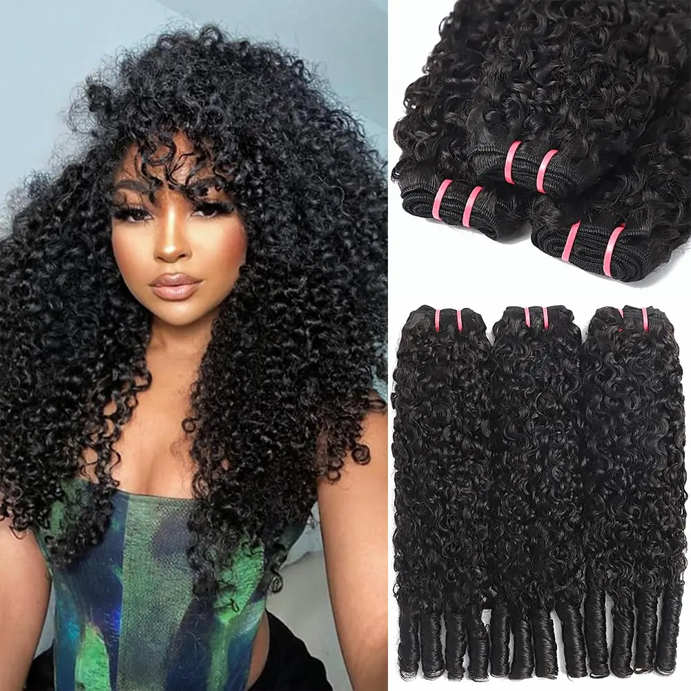 20 22 24 Inch Curly Bundles Burmese Curly Bundles Human Hair Unprocessed Raw Virgin Water Wave 1/3/4 Bundles with Spiral Curls Double Weft
20 22 24 Inch Curly Bundles Burmese Curly Bundles Human Hair Unprocessed Raw Virgin Water Wave 1/3/4 Bundles with Spiral Curls Double Weft