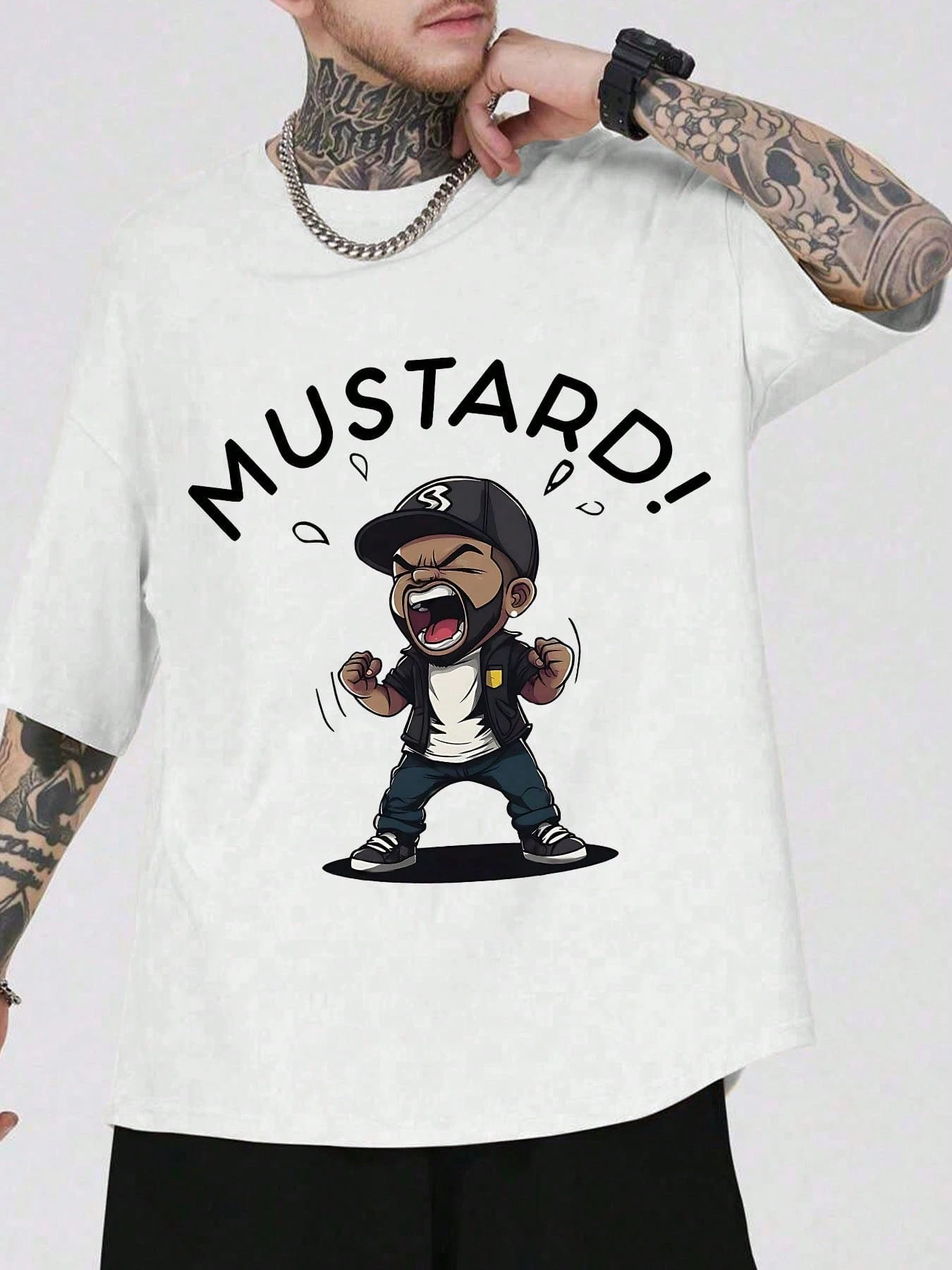 Mustard! Lamar Must Print T-shirt Fashionable Cotton Men's T-Shirt Letter Pattern Print Men's Clothing Hip Hop Streetwear Tee
Mustard! Lamar Must Print T-shirt Fashionable Cotton Men's T-Shirt Letter Pattern Print Men's Clothing Hip Hop Streetwear Tee