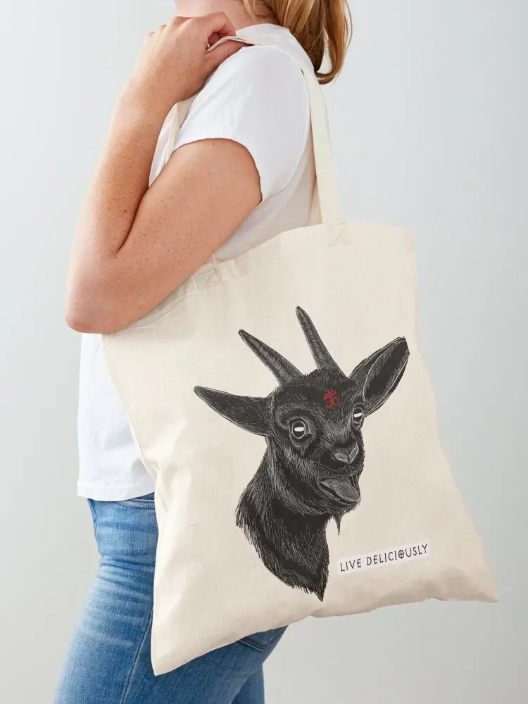 Black Phillip - Live Deliciously Tote Bag canvas shopping bag Shopping bags shopping bags foldable canvas tote bag
Black Phillip - Live Deliciously Tote Bag canvas shopping bag Shopping bags shopping bags foldable canvas tote bag