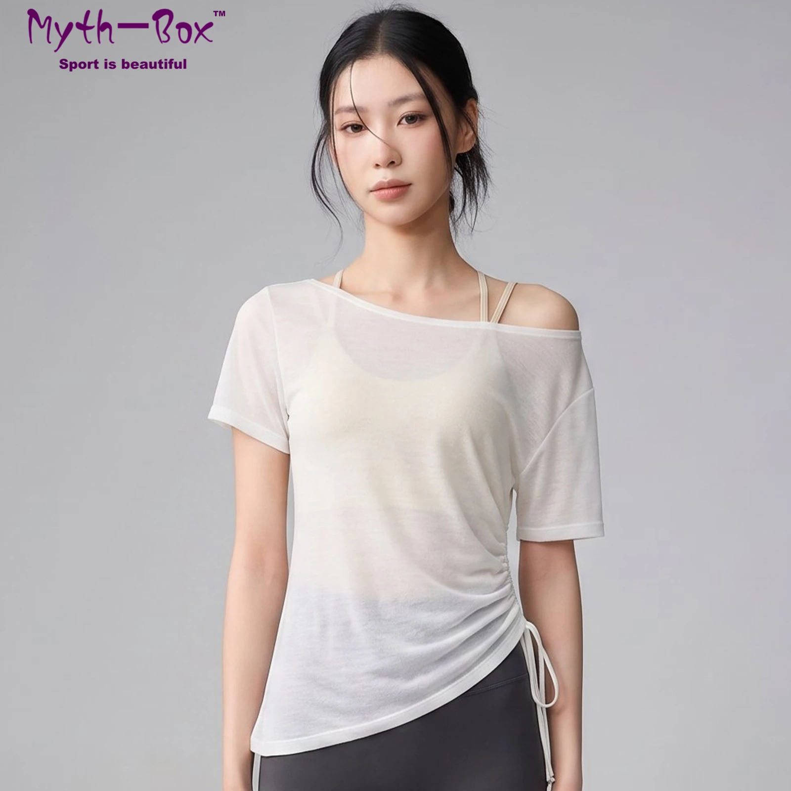 Women Scoop-Neck Yoga Shirts Loose Thin Short Sleeves Sports T-Shirts Bandage Running Shirts Gym Fitness Tee Tops Blouse Female
Women Scoop-Neck Yoga Shirts Loose Thin Short Sleeves Sports T-Shirts Bandage Running Shirts Gym Fitness Tee Tops Blouse Female