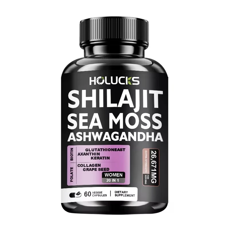 20-in-1 Sea Moss Shilajit Ashwagandha with Glutathione for Women, Sea Moss, Shilajit, Ashwagandha
20-in-1 Sea Moss Shilajit Ashwagandha with Glutathione for Women, Sea Moss, Shilajit, Ashwagandha