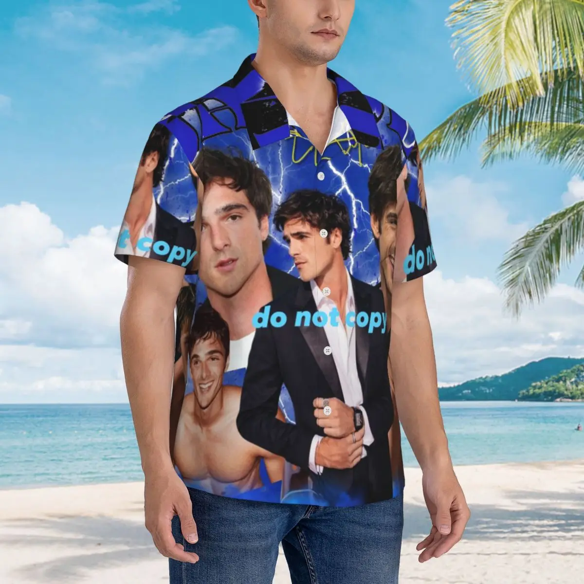 Jacob Elordi Australian Actor Hawaiian Shirts Funny Men Short Sleeve Shirt for Summer Beach Men's Lapel Tops
Jacob Elordi Australian Actor Hawaiian Shirts Funny Men Short Sleeve Shirt for Summer Beach Men's Lapel Tops