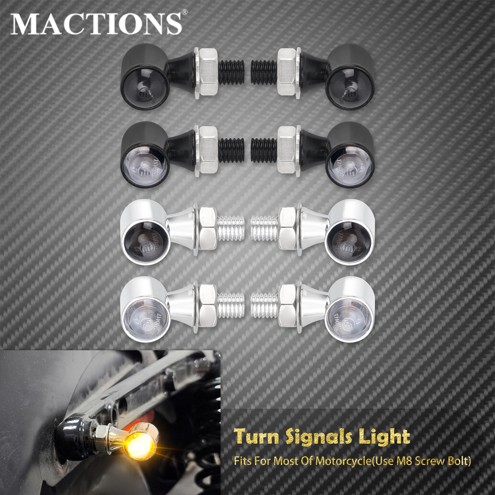 Motorcycle LED Turn Signal Light E Mark Indicator Front Rear Lamp Blinkers Universal For Harley Cafe Racer Softail Touring XL
Motorcycle LED Turn Signal Light E Mark Indicator Front Rear Lamp Blinkers Universal For Harley Cafe Racer Softail Touring XL