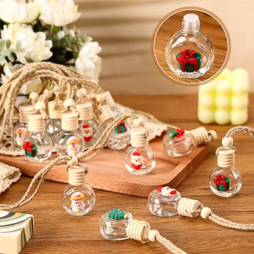 100 Pieces Clear Glass Hanging Car Diffusers With Wooden Stopper For Essential Oil Aromatherapy Christmas Ornament Pendant
100 Pieces Clear Glass Hanging Car Diffusers With Wooden Stopper For Essential Oil Aromatherapy Christmas Ornament Pendant