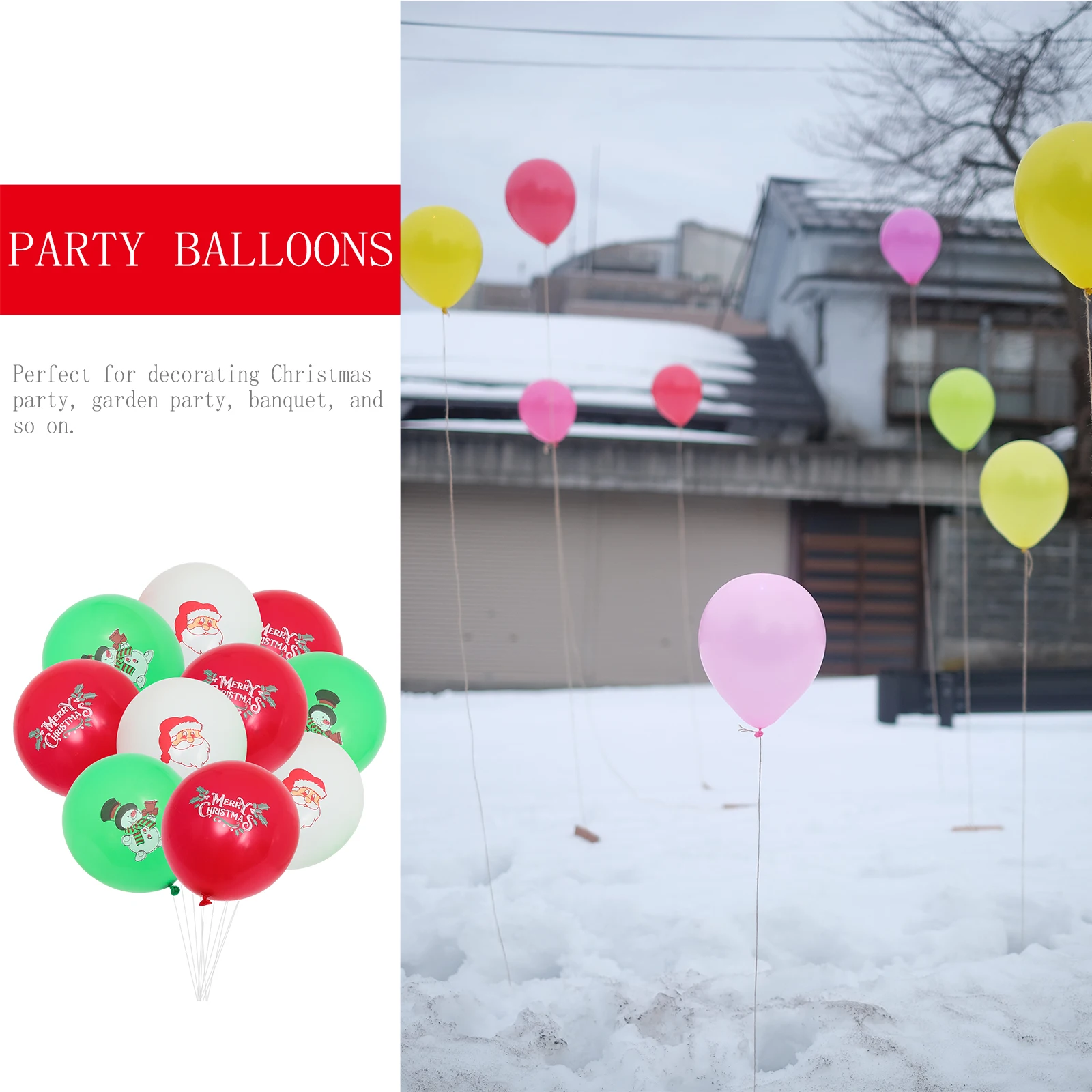 30 Pcs Latex Balloons Decorative Christmas Party Balloons Props Xmas Themed Festival Accessories Red Green Color
30 Pcs Latex Balloons Decorative Christmas Party Balloons Props Xmas Themed Festival Accessories Red Green Color