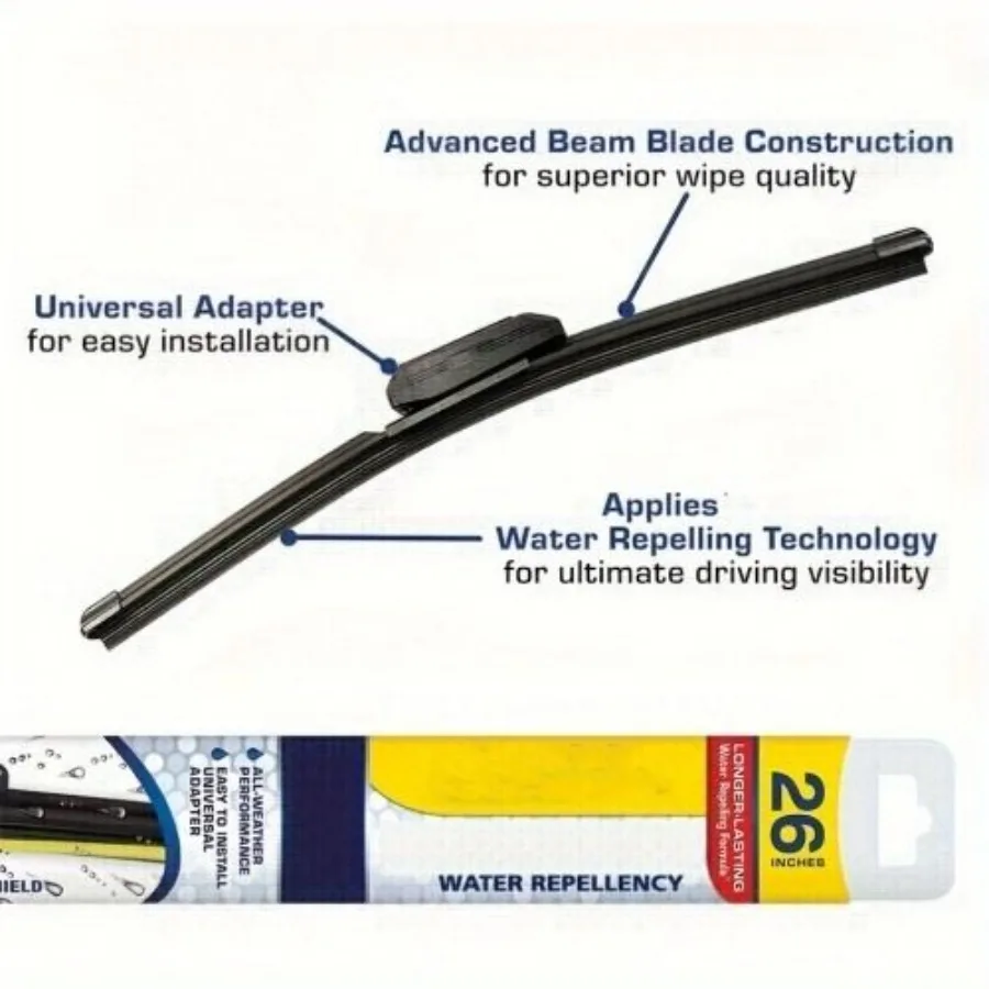 26In 2In1 Wiper Blades 26 Inch Windshield Wipers (Pack Of 1) Automotive Replacement Windshield Wiper Blades With Patented RainX
26In 2In1 Wiper Blades 26 Inch Windshield Wipers (Pack Of 1) Automotive Replacement Windshield Wiper Blades With Patented RainX