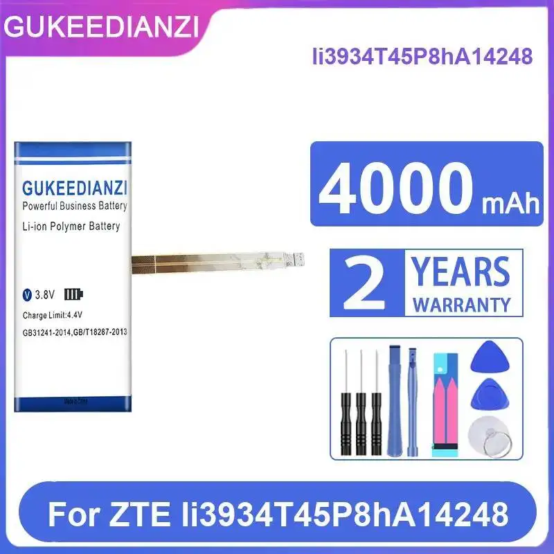 Аккумулятор мобильного телефона емкостью 4000 мАч, быстрая зарядка, хорошая низкая температура для Zte Li3934t45p8ha14248
Аккумулятор мобильного телефона емкостью 4000 мАч, быстрая зарядка, хорошая низкая температура для Zte Li3934t45p8ha14248