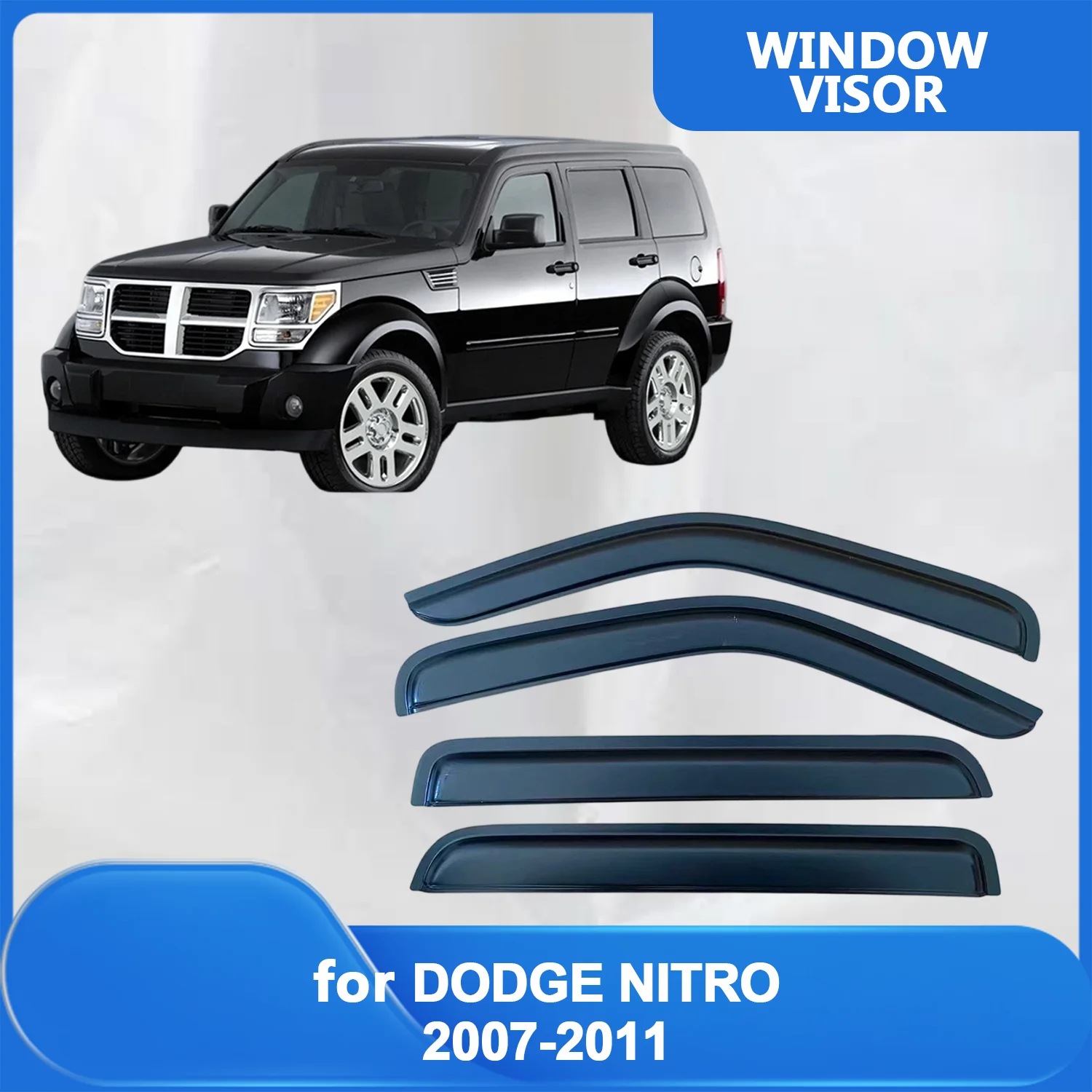 Window Visor for DODGE NITRO 2007 2008 2009 2010 2011 Wind Deflectors Rain Guards Door Visor Vent Shades Ventvisor
Window Visor for DODGE NITRO 2007 2008 2009 2010 2011 Wind Deflectors Rain Guards Door Visor Vent Shades Ventvisor