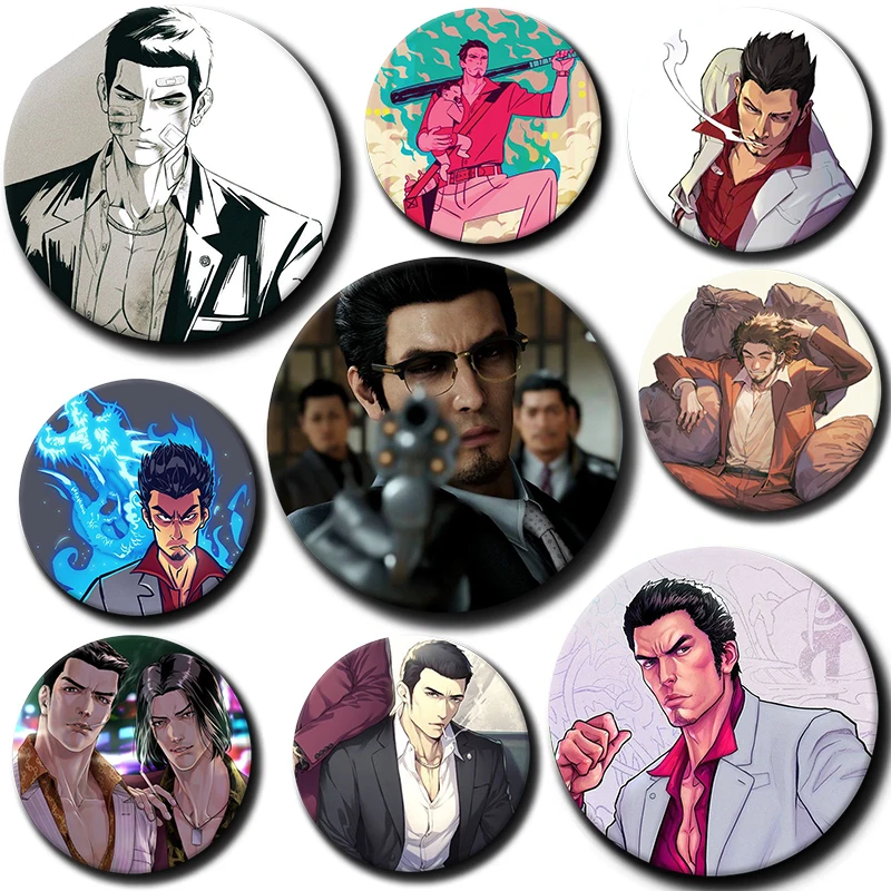 58mm Classic Game Yakuza Like a Dragon Soft Button Pin Kiryu Kazuma Brooches Badge Bag Decor Fans Collect Gamer Friends Gifts
58mm Classic Game Yakuza Like a Dragon Soft Button Pin Kiryu Kazuma Brooches Badge Bag Decor Fans Collect Gamer Friends Gifts
