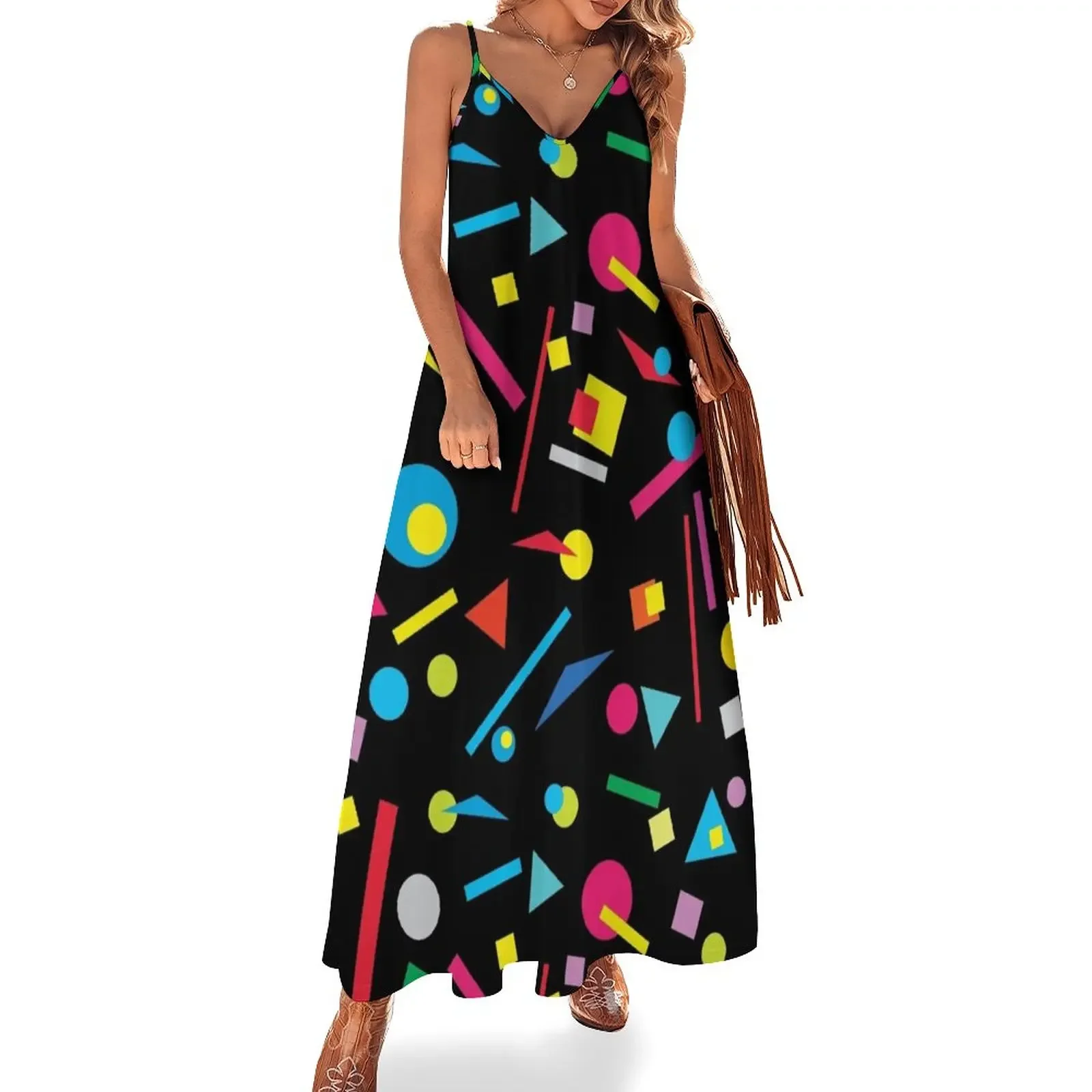 80s Blitz - Coloured Retro Shapes - Classic 80s 90s - RS #4 Sleeveless Dress sexy dress for women summer women's suit Dress
80s Blitz - Coloured Retro Shapes - Classic 80s 90s - RS #4 Sleeveless Dress sexy dress for women summer women's suit Dress