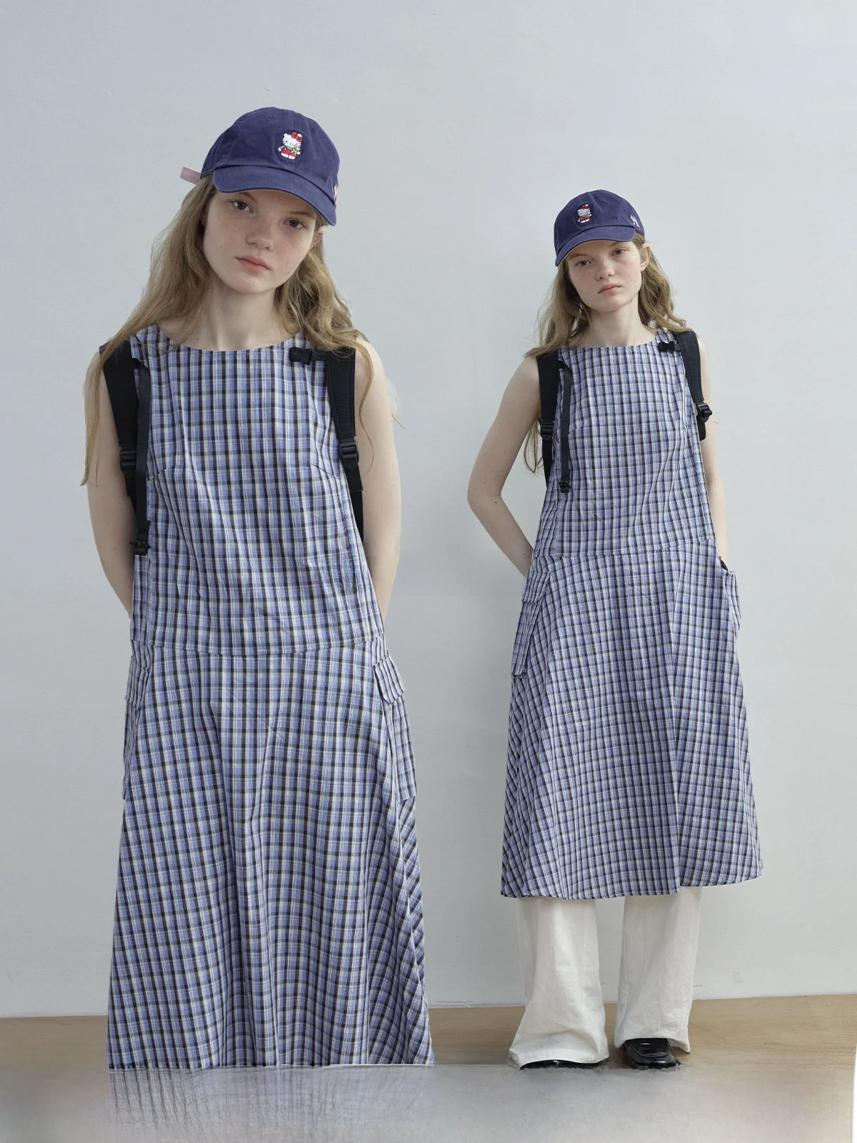 Kokoasoko Blue Pure Cotton Plaid Vest Dress Women Summer New Loose Midi Sleeveless Dress Casual Style A-Line Silhouette
Kokoasoko Blue Pure Cotton Plaid Vest Dress Women Summer New Loose Midi Sleeveless Dress Casual Style A-Line Silhouette