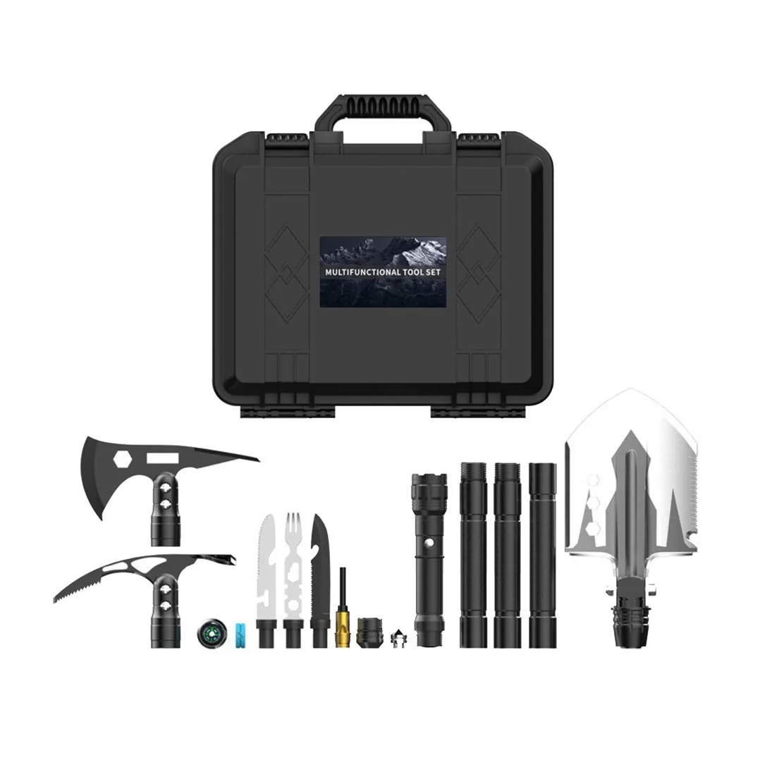 Outdoor Training Multifunctional Toolbox Set Garden Tools Portable Folding Axe Fork Survival Shovel Set
Outdoor Training Multifunctional Toolbox Set Garden Tools Portable Folding Axe Fork Survival Shovel Set