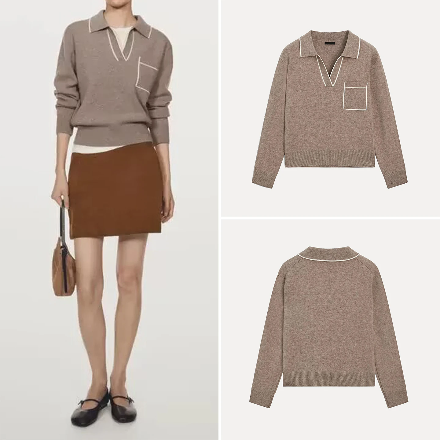 Faionable Knitted Ne Sweater for Women Autumn 2025 Casual Loose Fit Long Sve Ele Sle Z Brand
Faionable Knitted Ne Sweater for Women Autumn 2025 Casual Loose Fit Long Sve Ele Sle Z Brand