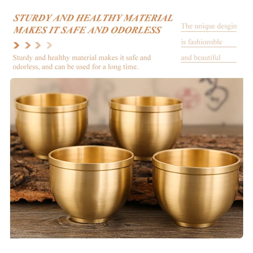 Brass Cups Golden Liquor Glasses Vintage Teacup Easy Wash Strong Base Suitable Home Hotel Party Bar
Brass Cups Golden Liquor Glasses Vintage Teacup Easy Wash Strong Base Suitable Home Hotel Party Bar