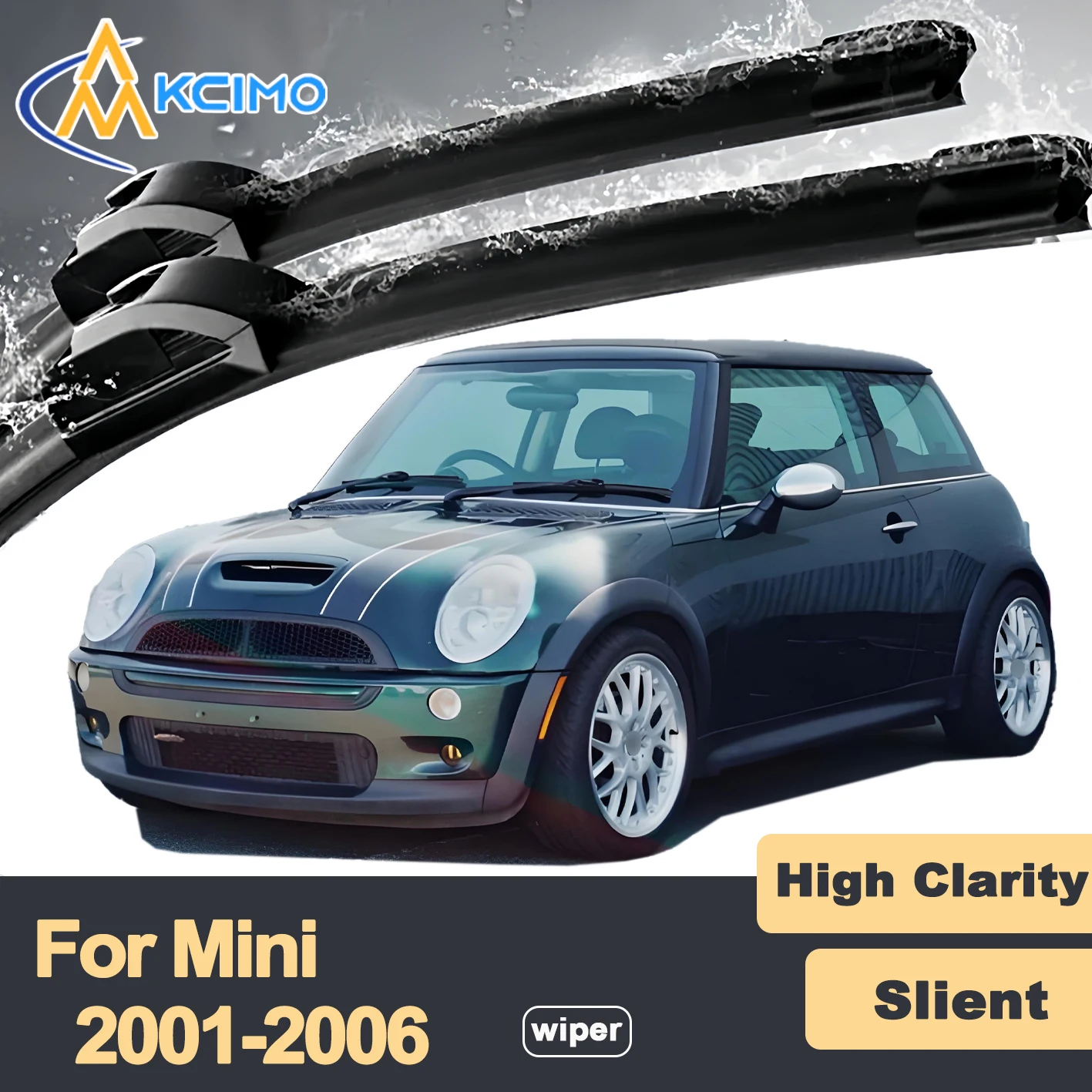 Premium Rubber Durable Silent Windshield Wiper Blades 2pcs for Mini Cooper S Mk I R53 2001-2006 Front Wiper Blades Set
Premium Rubber Durable Silent Windshield Wiper Blades 2pcs for Mini Cooper S Mk I R53 2001-2006 Front Wiper Blades Set