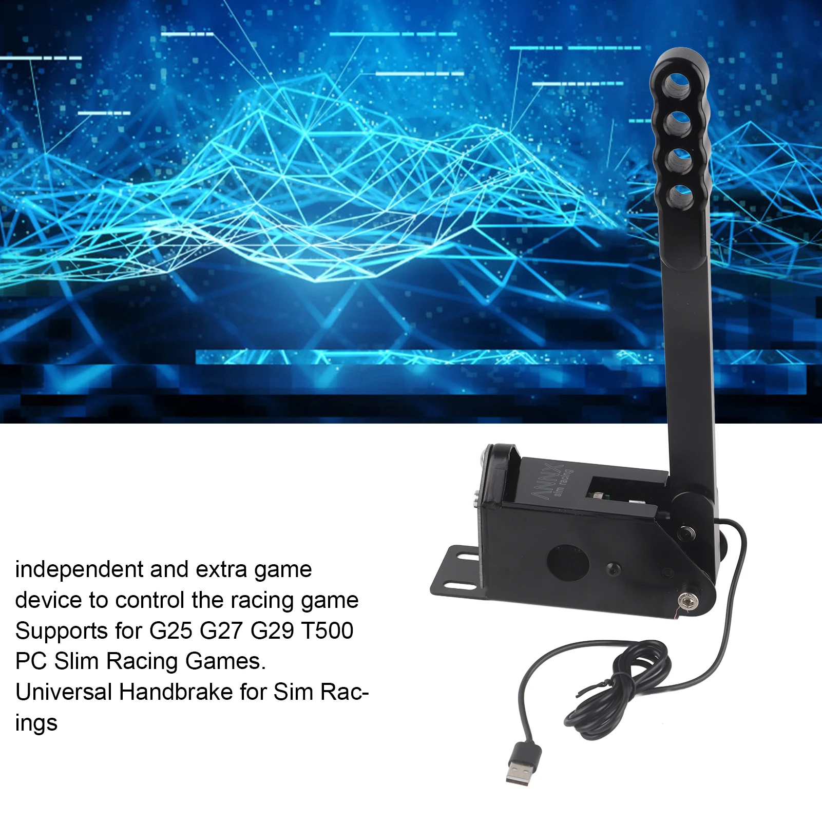 64 Bit Universal USB Handbrake PC For Windows Professional Gaming Peripherals for G25 G27 G29 T500 SIM Racing Games
64 Bit Universal USB Handbrake PC For Windows Professional Gaming Peripherals for G25 G27 G29 T500 SIM Racing Games