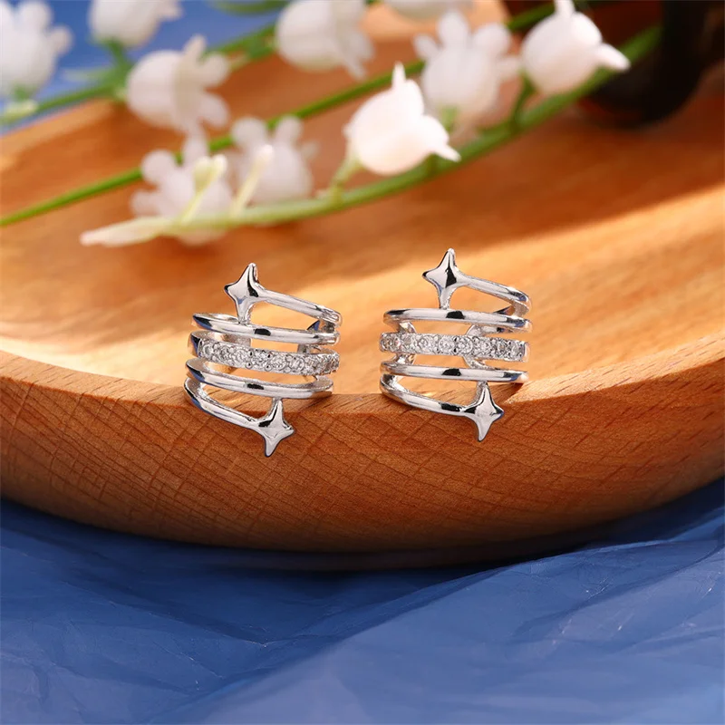 1Pcs 925 Silver Plated Ear Cuff Star Earrings Non-Piercing Cuff Ear Clip Earring For Women Girls Jewelry eh131
1Pcs 925 Silver Plated Ear Cuff Star Earrings Non-Piercing Cuff Ear Clip Earring For Women Girls Jewelry eh131