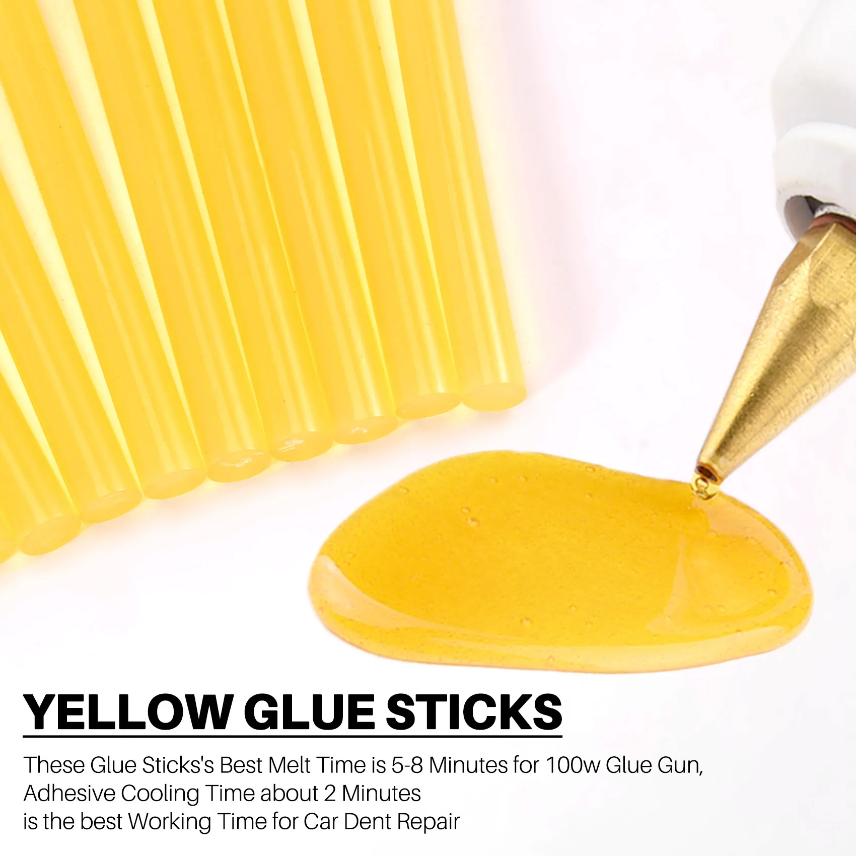 10X Dent Repair Glue Sticks Paintless Dent Repair Tool Glue Sticks For Hot Glue -Gun Car Repair Dent Remover Tool Yellow
10X Dent Repair Glue Sticks Paintless Dent Repair Tool Glue Sticks For Hot Glue -Gun Car Repair Dent Remover Tool Yellow