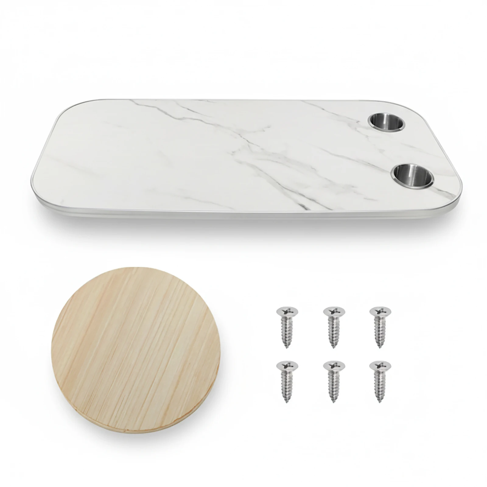 RV Marble-Patterned Wood Dining Table Replacement Tabletop, Suitable for RV, Travel Trailer, Yacht, and Pontoon Boat
RV Marble-Patterned Wood Dining Table Replacement Tabletop, Suitable for RV, Travel Trailer, Yacht, and Pontoon Boat