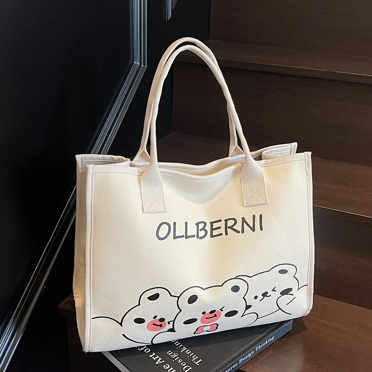 Large Capacity Totes Simple Casual Cartoon One Shoulder Bag Women's 2025 Spring New All-Match Commute Canvas Bag
Large Capacity Totes Simple Casual Cartoon One Shoulder Bag Women's 2025 Spring New All-Match Commute Canvas Bag