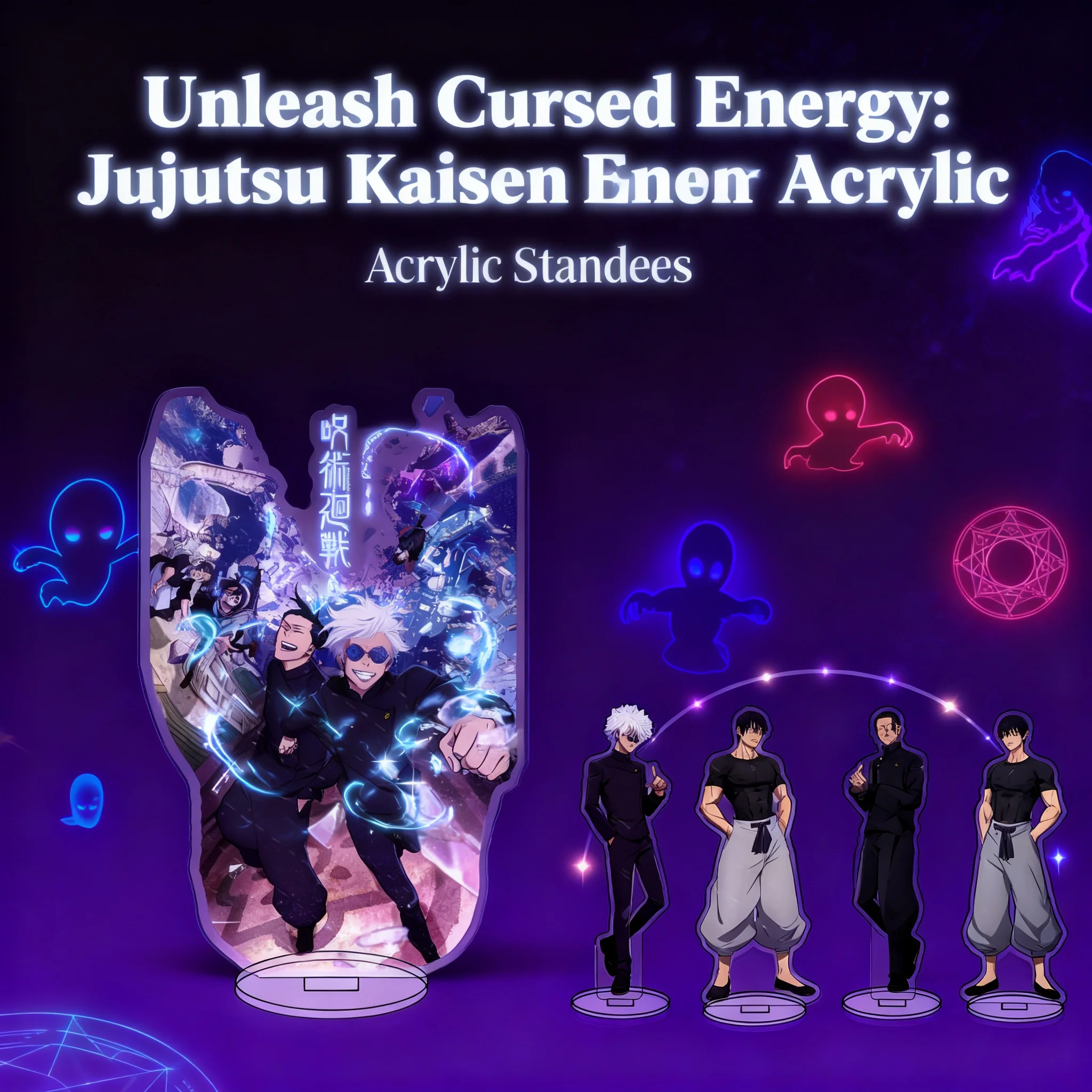 Jujutsu Kaisen Gojo Satoru Geto Suguru Fushiguro Toji Acrylic Stand Ornament Premium Figure Collectible Display
Jujutsu Kaisen Gojo Satoru Geto Suguru Fushiguro Toji Acrylic Stand Ornament Premium Figure Collectible Display