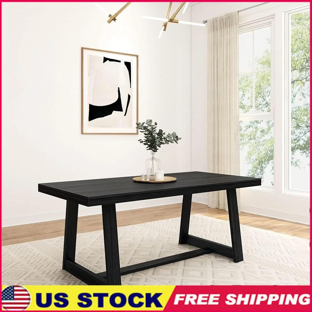 Solid Wood Farmhouse Dining Table Versatile Kitchen Table Rectangular Dining Room Table Home Office Dinner Gathering
Solid Wood Farmhouse Dining Table Versatile Kitchen Table Rectangular Dining Room Table Home Office Dinner Gathering