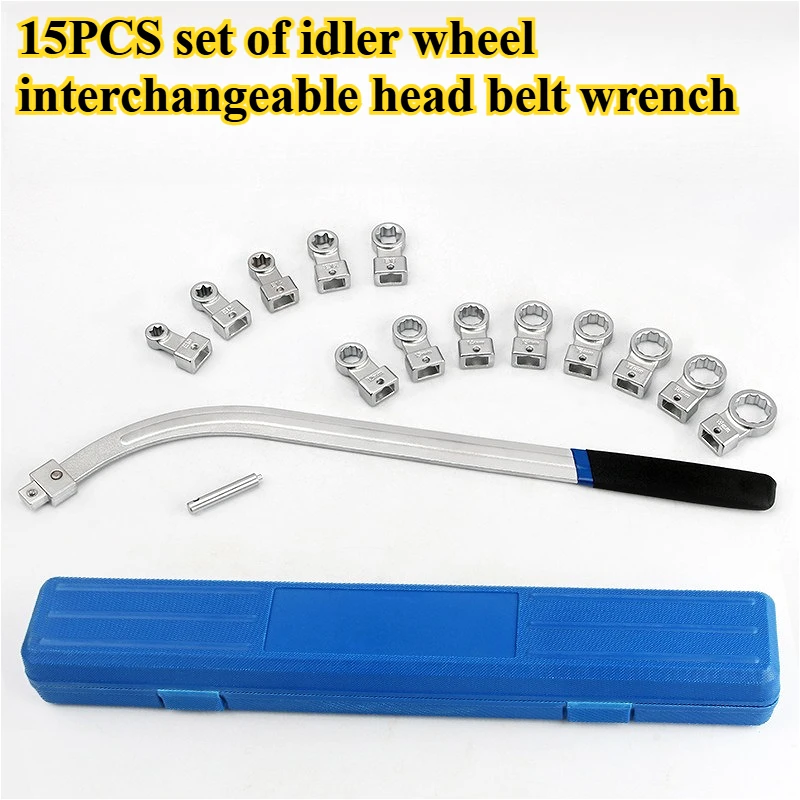 15pcs Car 12 Angle Plum Fan Wrench Engine Belt Screw Removal Tool Idler Wrench Extension E-type socket Wrench Workshop Tool
15pcs Car 12 Angle Plum Fan Wrench Engine Belt Screw Removal Tool Idler Wrench Extension E-type socket Wrench Workshop Tool