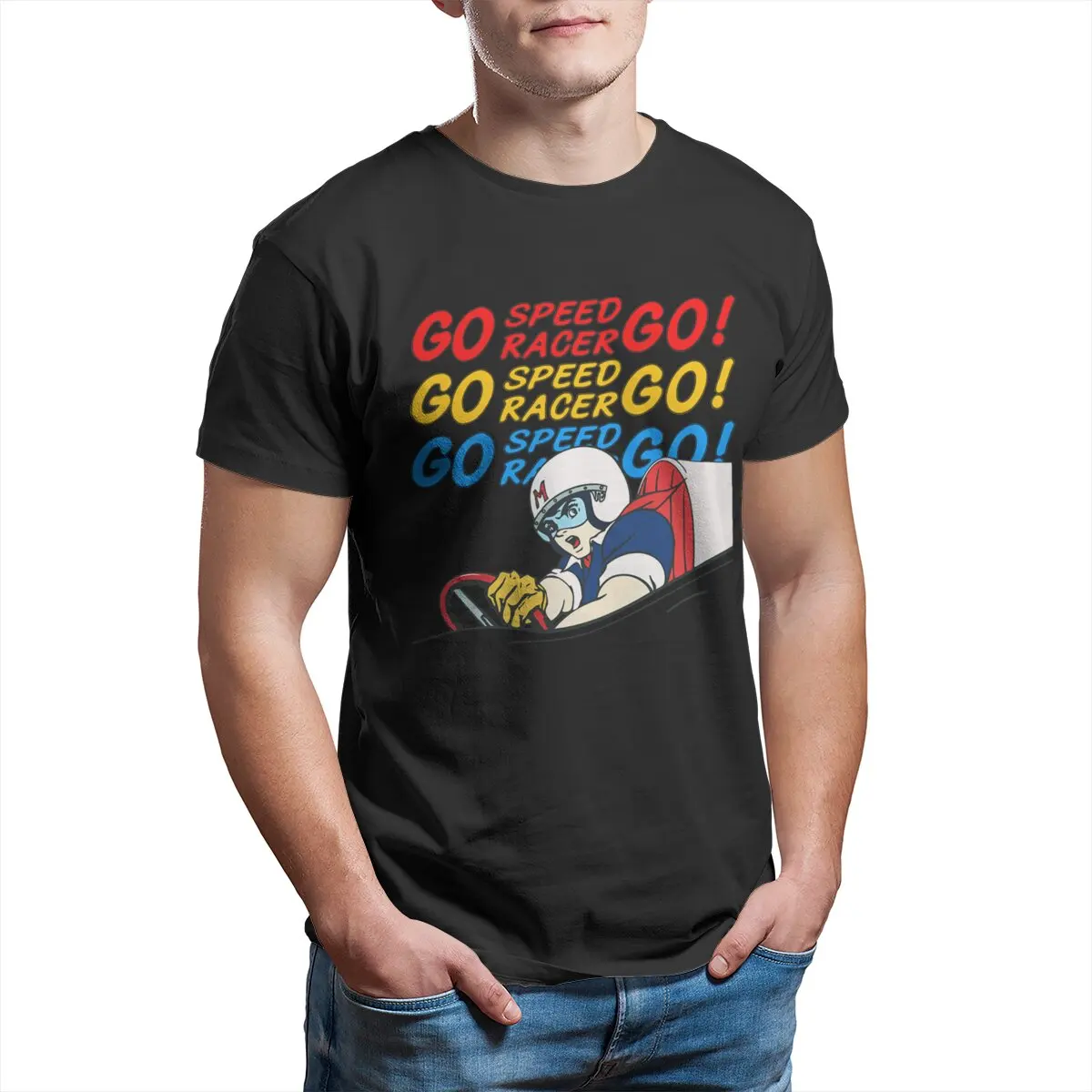 GO SPEED Limited Edition Perfect Gift Love speed racer Anime 80s cartoon japanese manga T-Shirt for Men 100% Cotton printed
GO SPEED Limited Edition Perfect Gift Love speed racer Anime 80s cartoon japanese manga T-Shirt for Men 100% Cotton printed