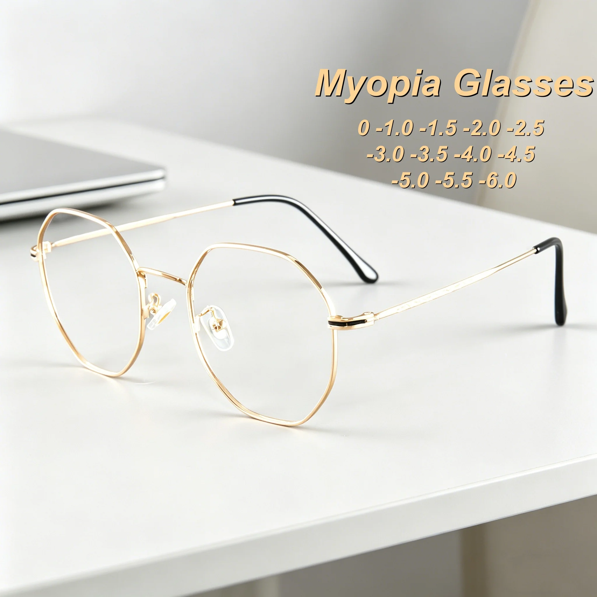 New Fashionable Luxury Polygonal Metal Frame Women's Myopia Glasses Ultra Light Neutral High Quality Anti Blue Light Glasses
New Fashionable Luxury Polygonal Metal Frame Women's Myopia Glasses Ultra Light Neutral High Quality Anti Blue Light Glasses