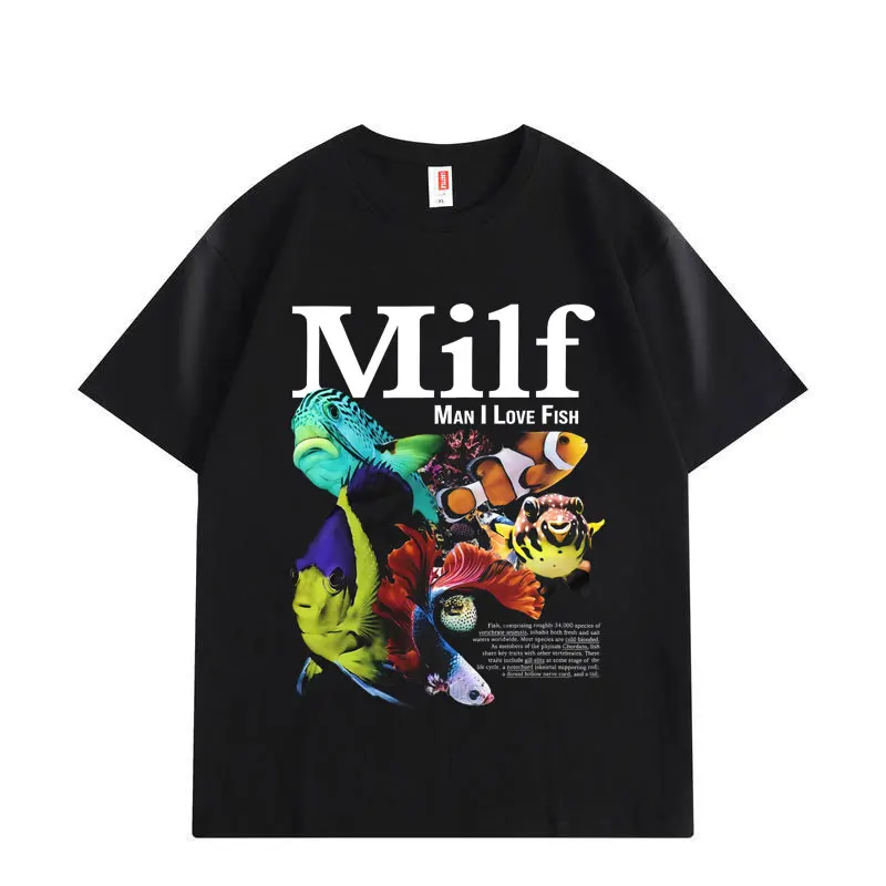 Man L Love Fish Funny Ocean Meme Graphic T Shirts Harajuku Y2k Short Sleeve T-shirt Men Women Clothing Casual Oversized T-shirts
Man L Love Fish Funny Ocean Meme Graphic T Shirts Harajuku Y2k Short Sleeve T-shirt Men Women Clothing Casual Oversized T-shirts