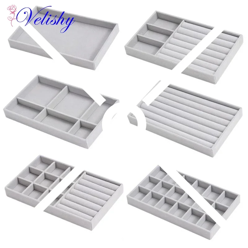 Бархатный лоток для ювелирных изделий, витрина, портативный держатель, серьги, ожерелье, упаковочная коробка, серо-бежевый штабелируемый органайзер для ювелирных изделий, коробки
Бархатный лоток для ювелирных изделий, витрина, портативный держатель, серьги, ожерелье, упаковочная коробка, серо-бежевый штабелируемый органайзер для ювелирных изделий, коробки