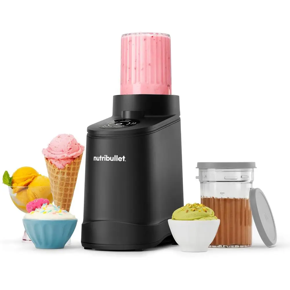 Chill Ice Cream Maker, or Gelato, Sorbet, rozen Yogurt, Smoothie Bowls, Compact Size, (2) Dishwasher Sae 16 oz. Pint Cups with L
Chill Ice Cream Maker, or Gelato, Sorbet, rozen Yogurt, Smoothie Bowls, Compact Size, (2) Dishwasher Sae 16 oz. Pint Cups with L