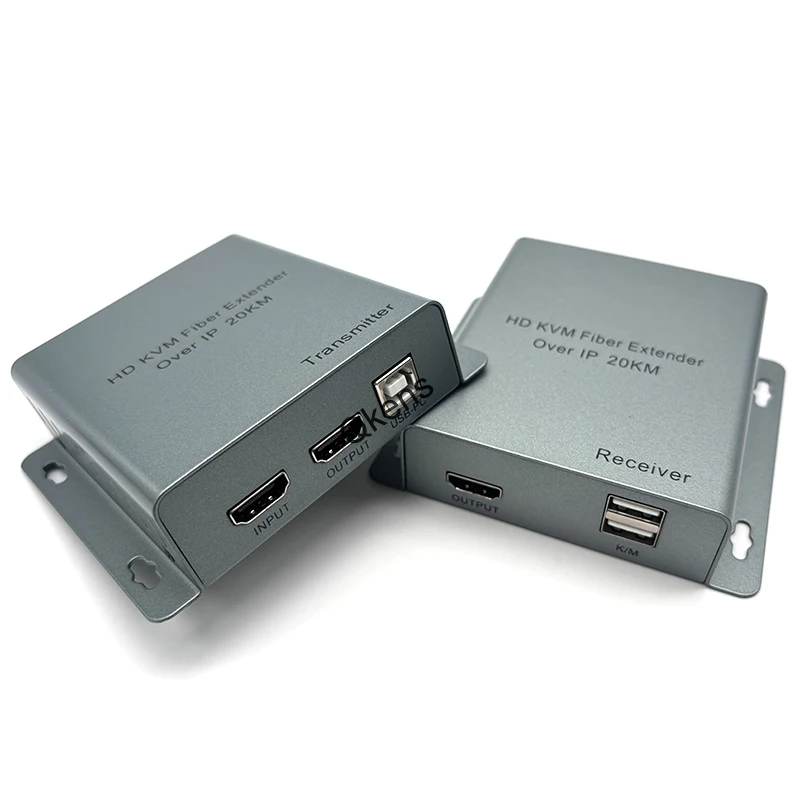 1080p HDMI USB KVM Fiber Cable Extender Over IP 20km Audio Video Transmitter and Receiver Support Keyboard Mouse 1TX To Many RX
1080p HDMI USB KVM Fiber Cable Extender Over IP 20km Audio Video Transmitter and Receiver Support Keyboard Mouse 1TX To Many RX