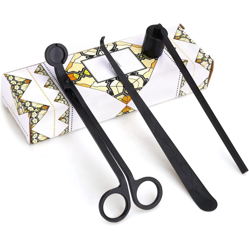 3 in 1 Candle Accessory Set,Candle Care Kit,Candle Wick Trimmer,Wick Dipper with Gift Packaging(Black)
3 in 1 Candle Accessory Set,Candle Care Kit,Candle Wick Trimmer,Wick Dipper with Gift Packaging(Black)