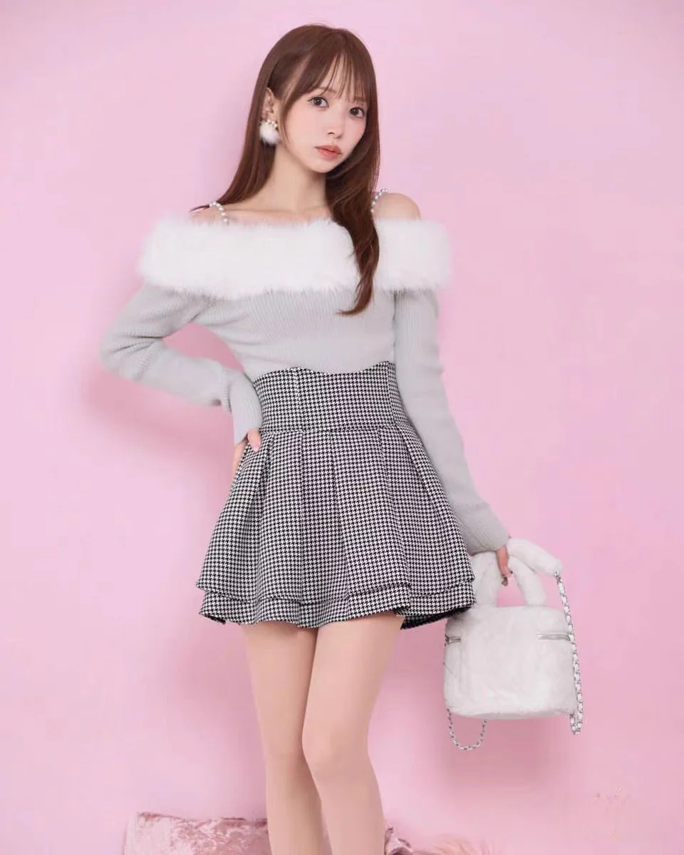 Super ulari aron Plaid f Skirt Production pe Sweet Slimming Skirt Pants High Waist A-Line ort Skirt
Super ulari aron Plaid f Skirt Production pe Sweet Slimming Skirt Pants High Waist A-Line ort Skirt