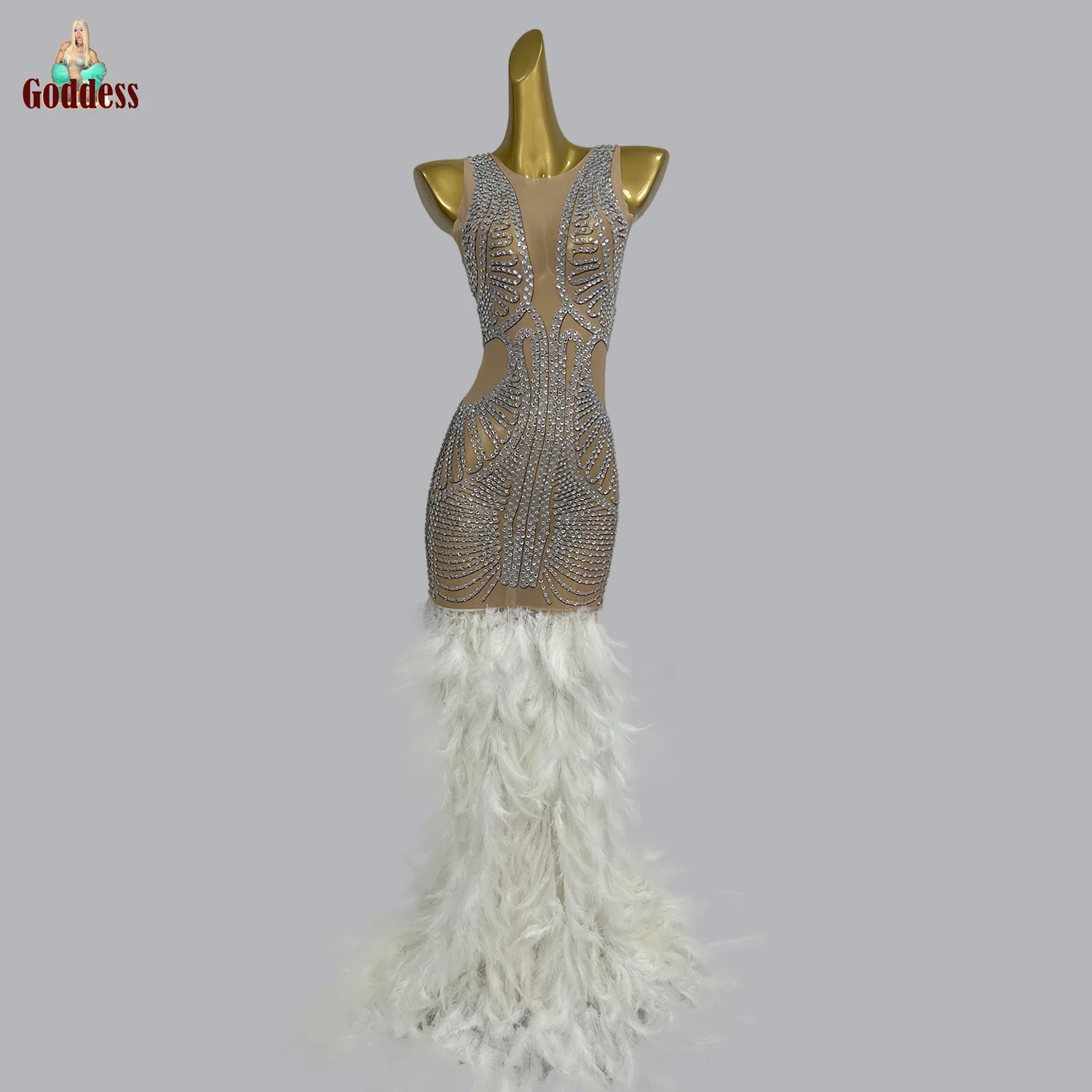 Luxury Party Sparkly Rhinestone Dress For Women Feathers Evening Dress Formal Occasion Dresses Wedding Prom Dinner Party Dress
Luxury Party Sparkly Rhinestone Dress For Women Feathers Evening Dress Formal Occasion Dresses Wedding Prom Dinner Party Dress