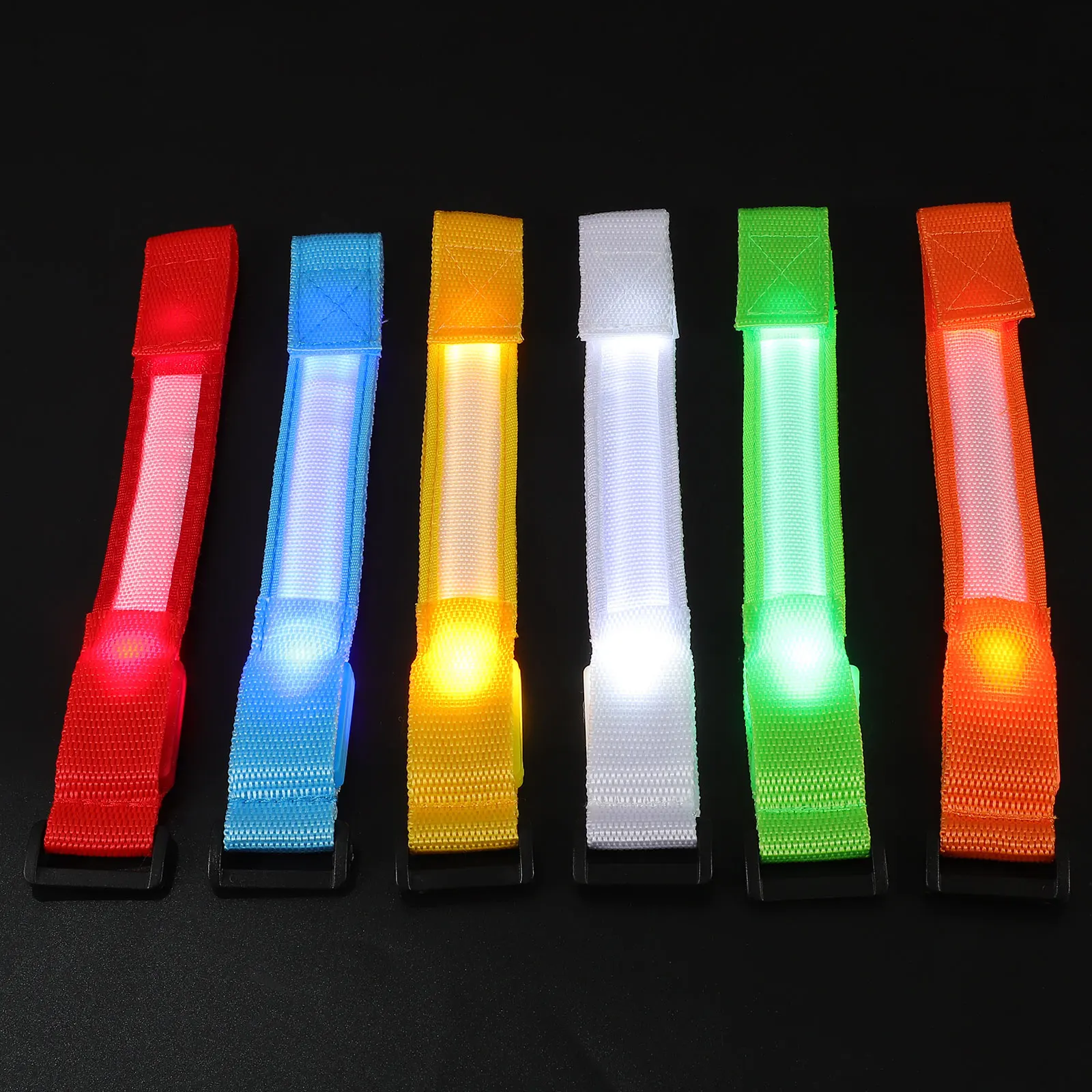6 Pcs LED Bracelets Glow Wristbands Blue White Green Red Yellow Orange Adjustable Reusable Night Party Accessories Dance Props
6 Pcs LED Bracelets Glow Wristbands Blue White Green Red Yellow Orange Adjustable Reusable Night Party Accessories Dance Props