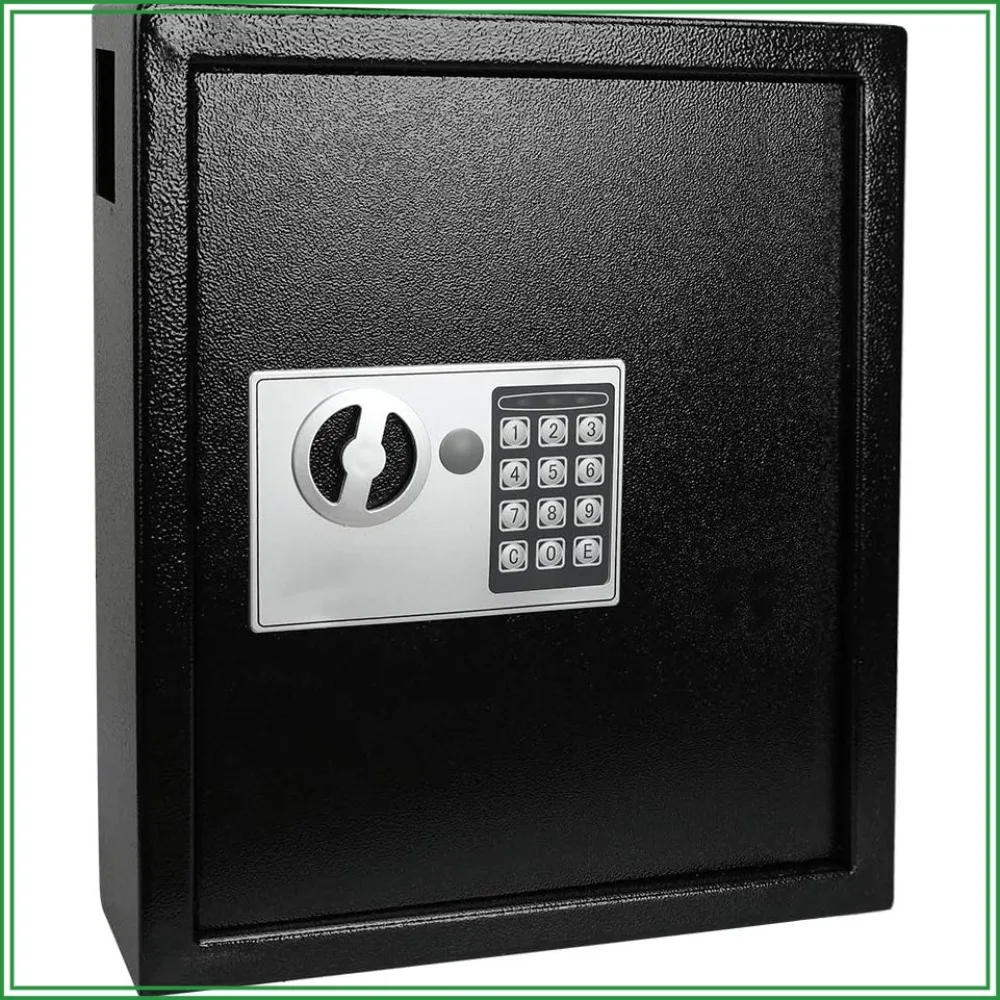 40 Key Electronic Key Safe Box, Wall Mountable Cabinet Lock, Heavy Duty Security Lockbox for House Keys, 14.37"x11.8"x3.93"
40 Key Electronic Key Safe Box, Wall Mountable Cabinet Lock, Heavy Duty Security Lockbox for House Keys, 14.37"x11.8"x3.93"
