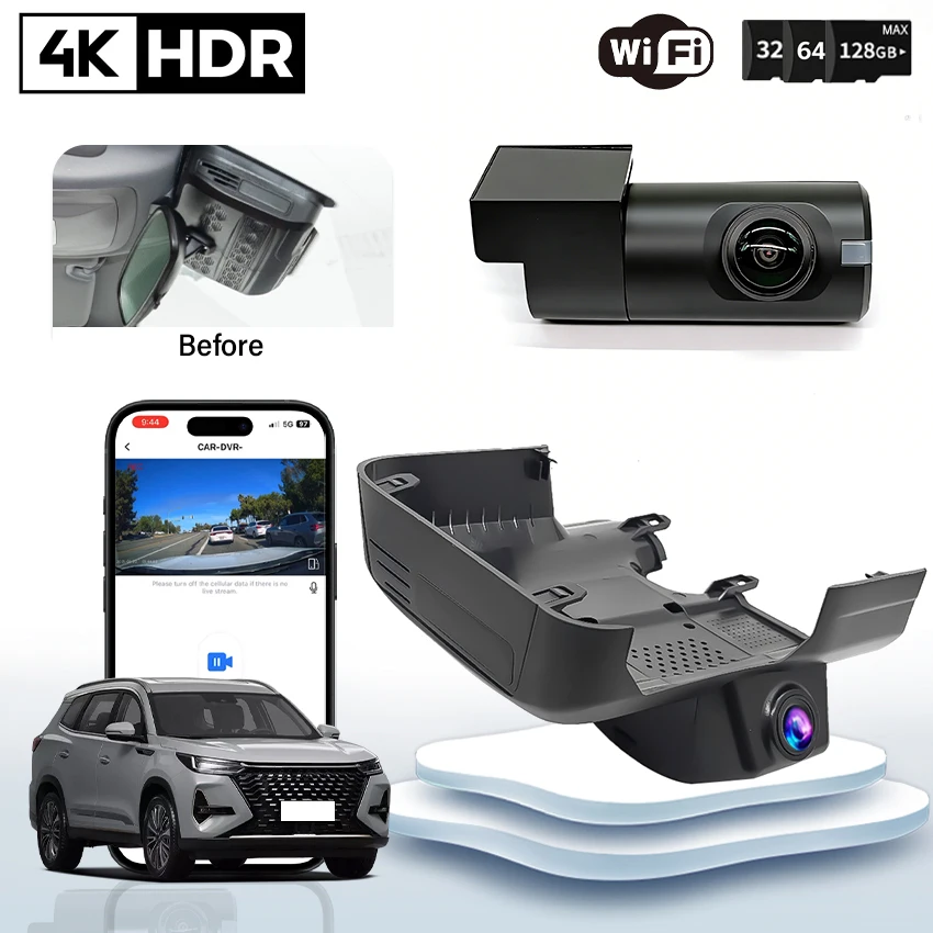 For Chery Tiggo 7Plus Tiggo 8Pro Deluxe 2022-2026 HD 4K Dash Cam Front and Rear Car DVR Camera Plug and Play Wifi Video Recorder
For Chery Tiggo 7Plus Tiggo 8Pro Deluxe 2022-2026 HD 4K Dash Cam Front and Rear Car DVR Camera Plug and Play Wifi Video Recorder