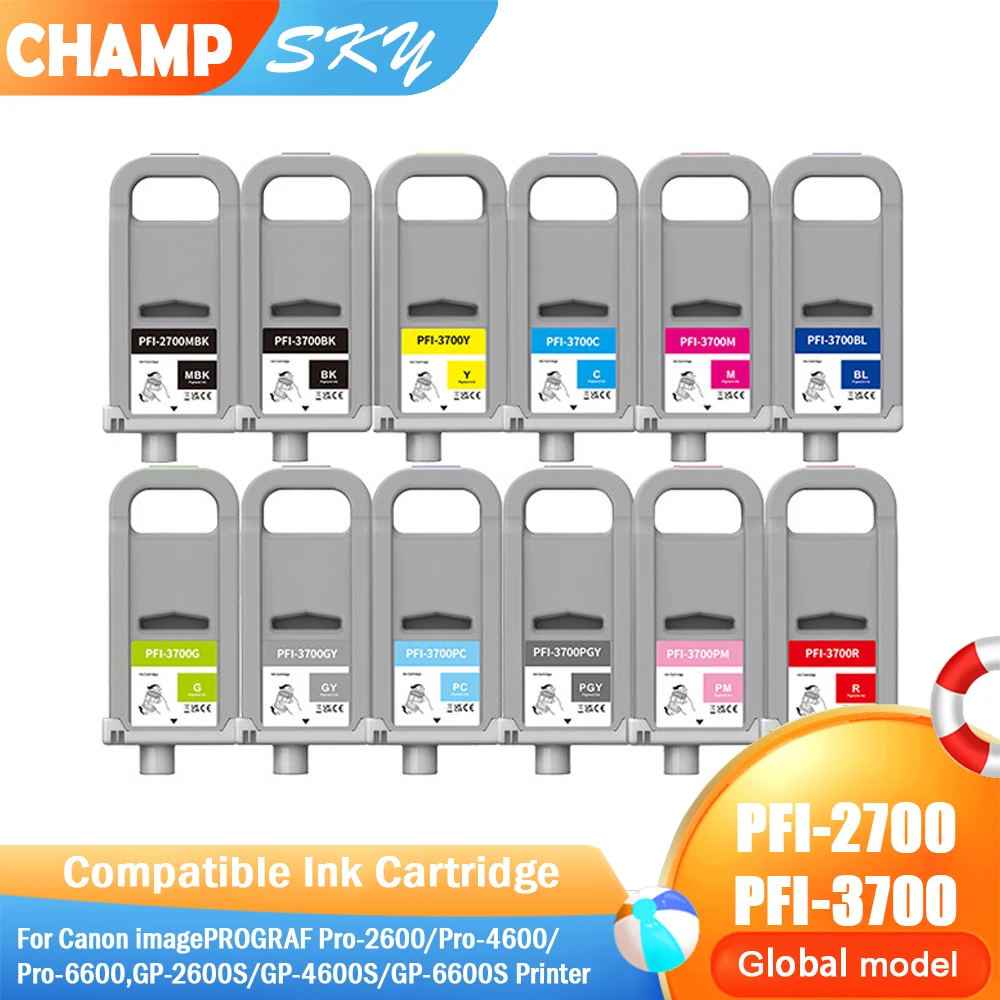 PFI-3700 PFI 3700 PFI-2700 Compatible Inkjet Pigment Ink Cartridge for Canon imagePROGRAF Pro-2600/Pro-4600/Pro-6600,GP-2600S
PFI-3700 PFI 3700 PFI-2700 Compatible Inkjet Pigment Ink Cartridge for Canon imagePROGRAF Pro-2600/Pro-4600/Pro-6600,GP-2600S